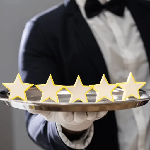 5-star Review on a Silver Platter