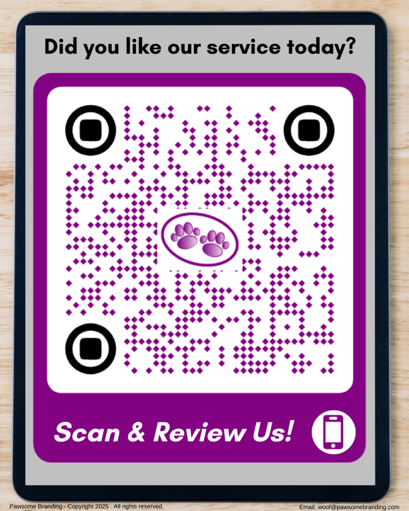 QR Code-Did you like our service today?